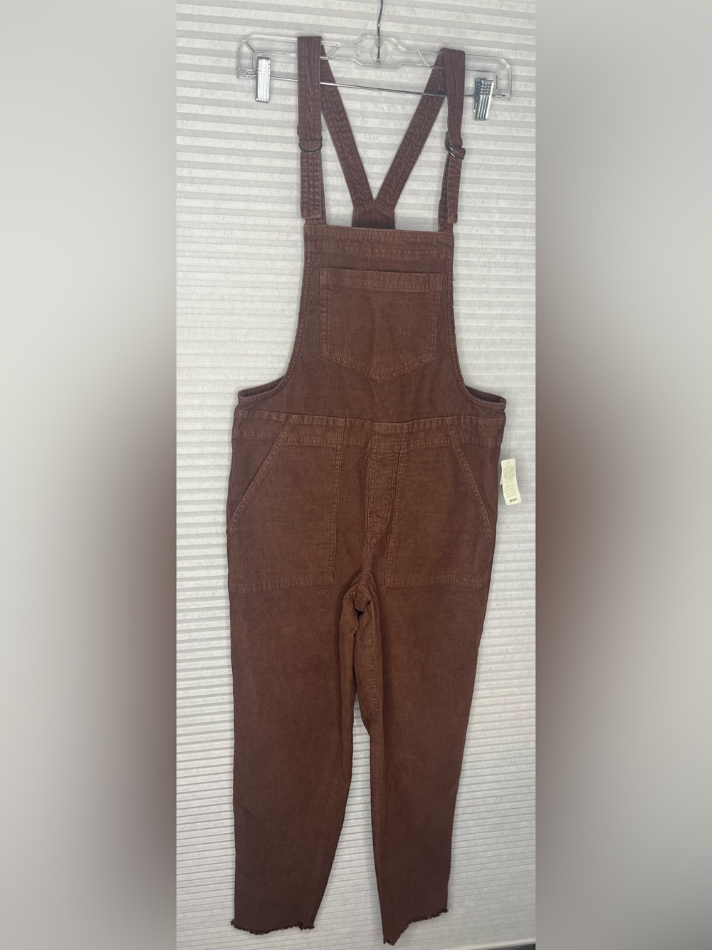 aerie Brown Corduroy Utility Overalls Barrel Leg Women’s XS Lounge Comfy NEW